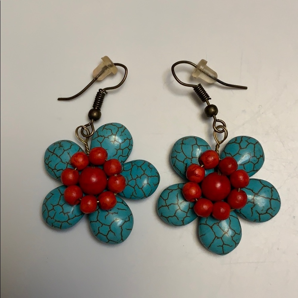 Flower earrings